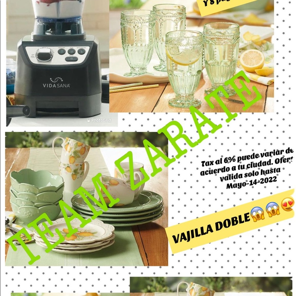 kitchen batteries blenders and crockery from Marbella all new and cheap